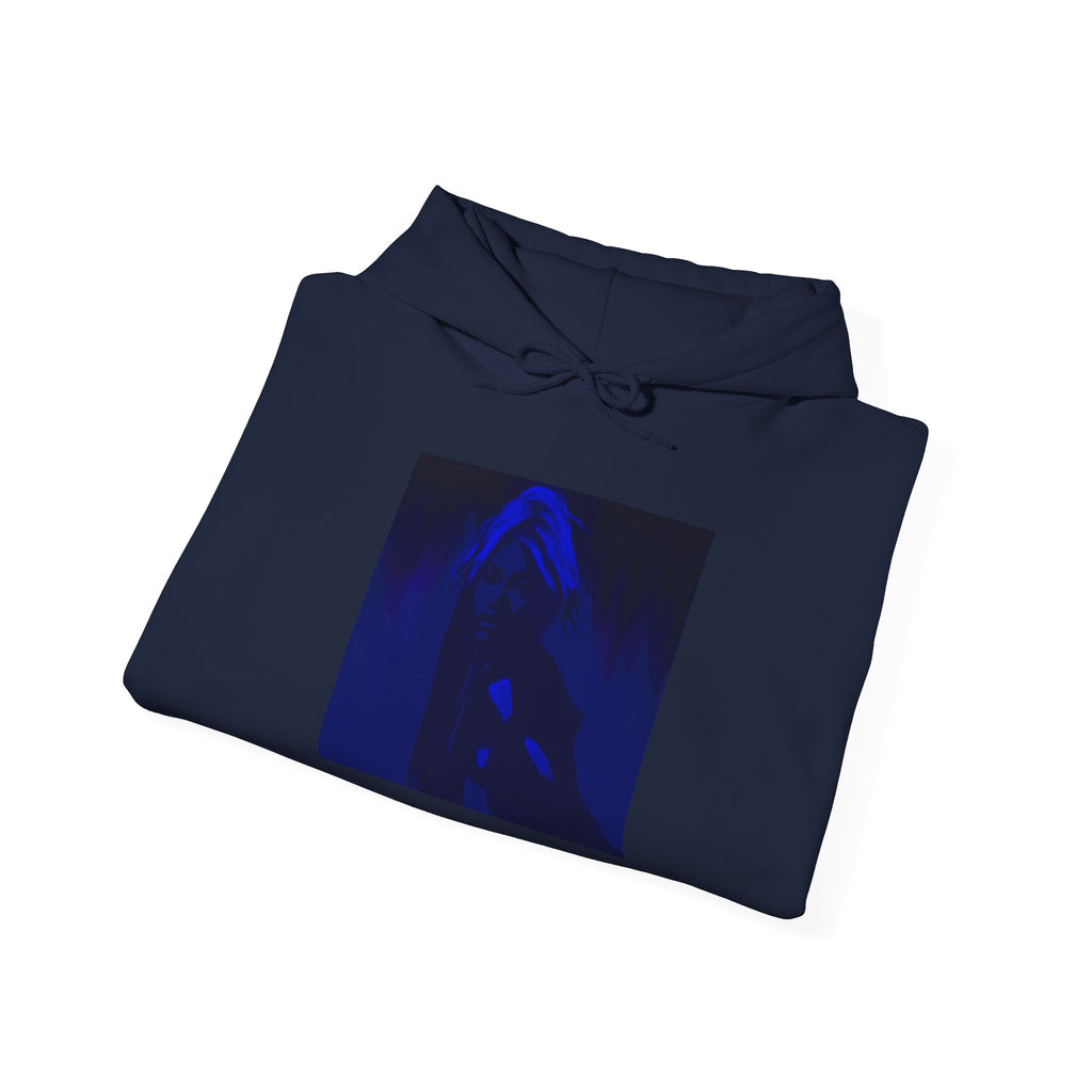 Doechii In Blue (Unisex Heavy Blend™ Hooded Sweatshirt)