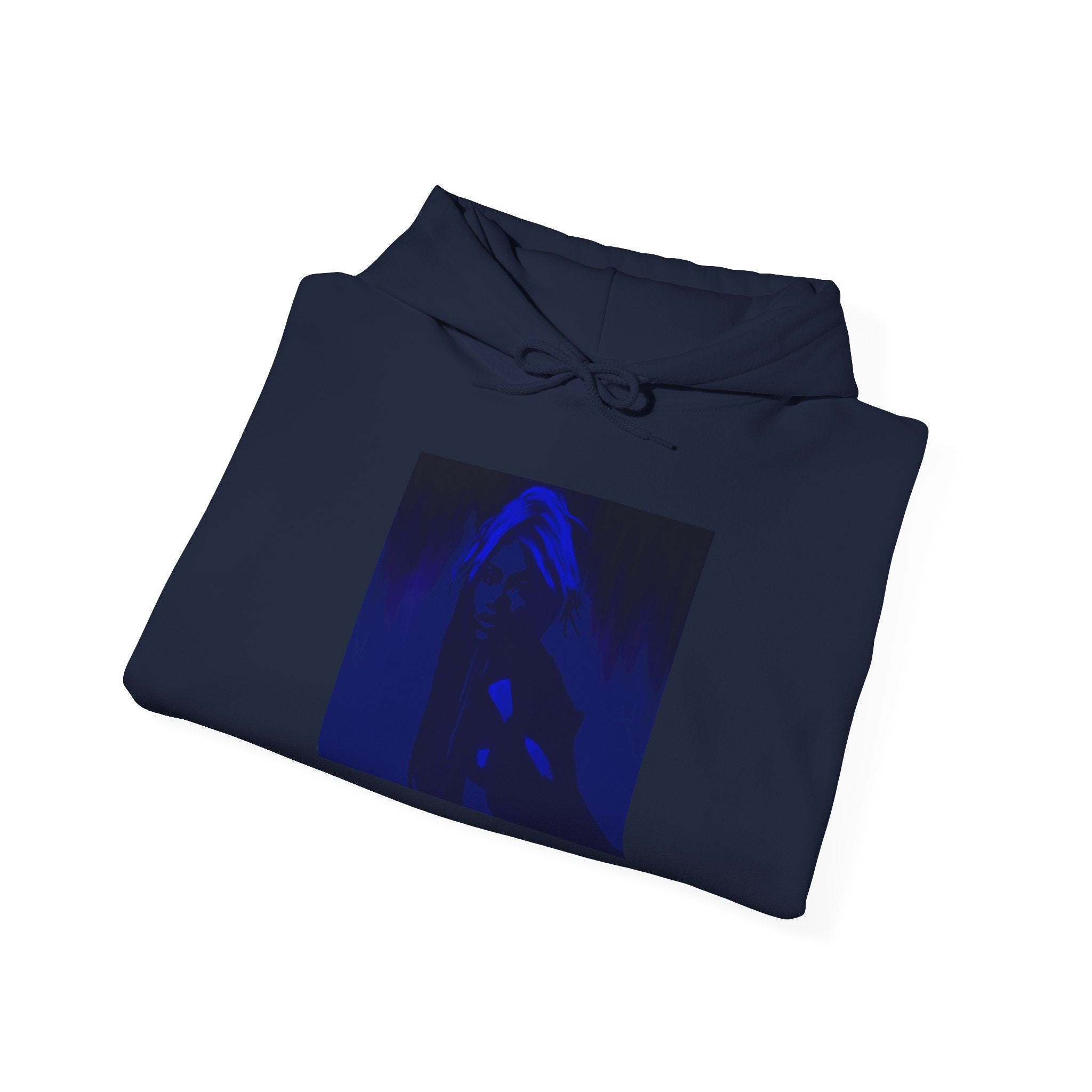 Doechii In Blue (Unisex Heavy Blend™ Hooded Sweatshirt)
