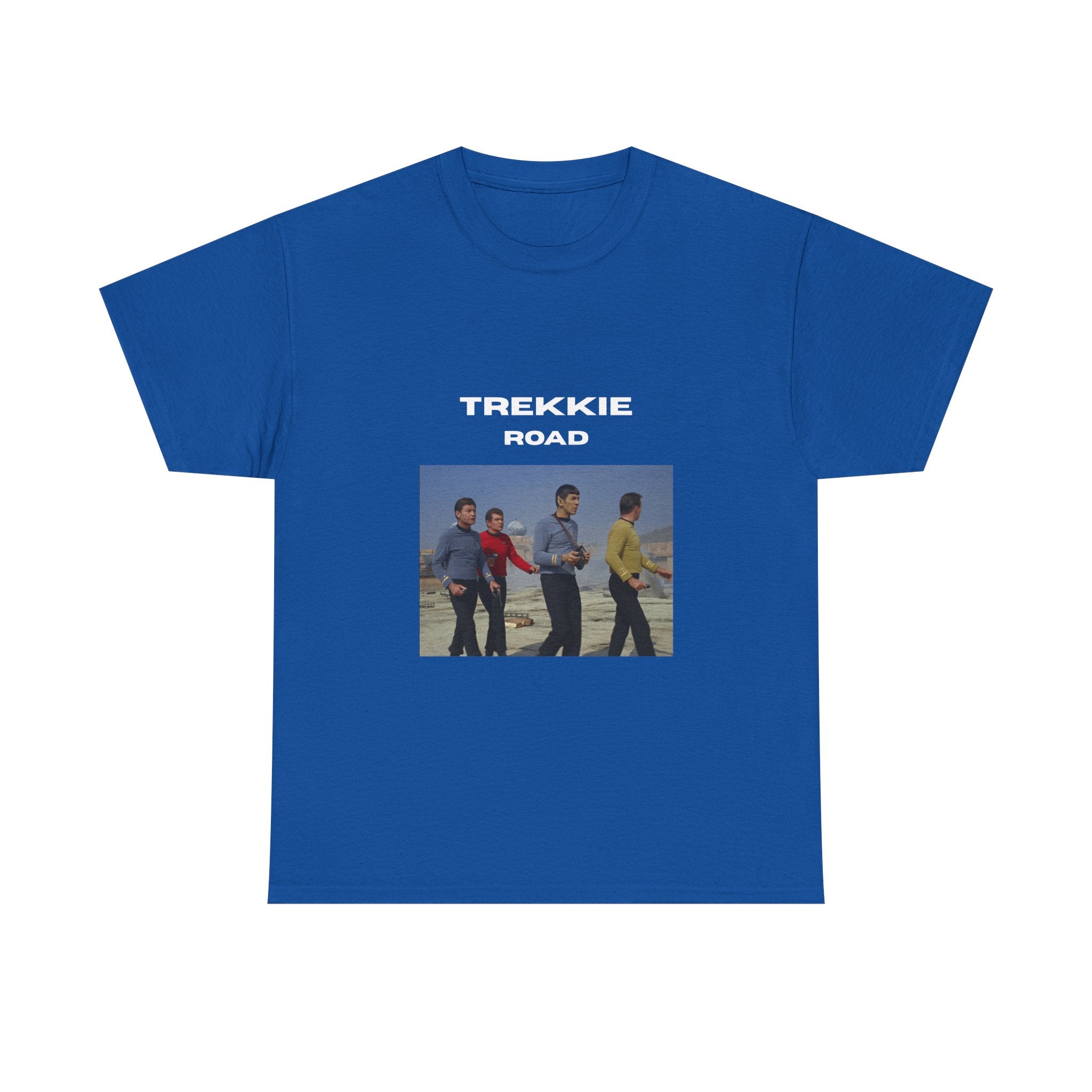 Unisex Heavy Cotton Tee Trekkie Road (Abbey Road parody)