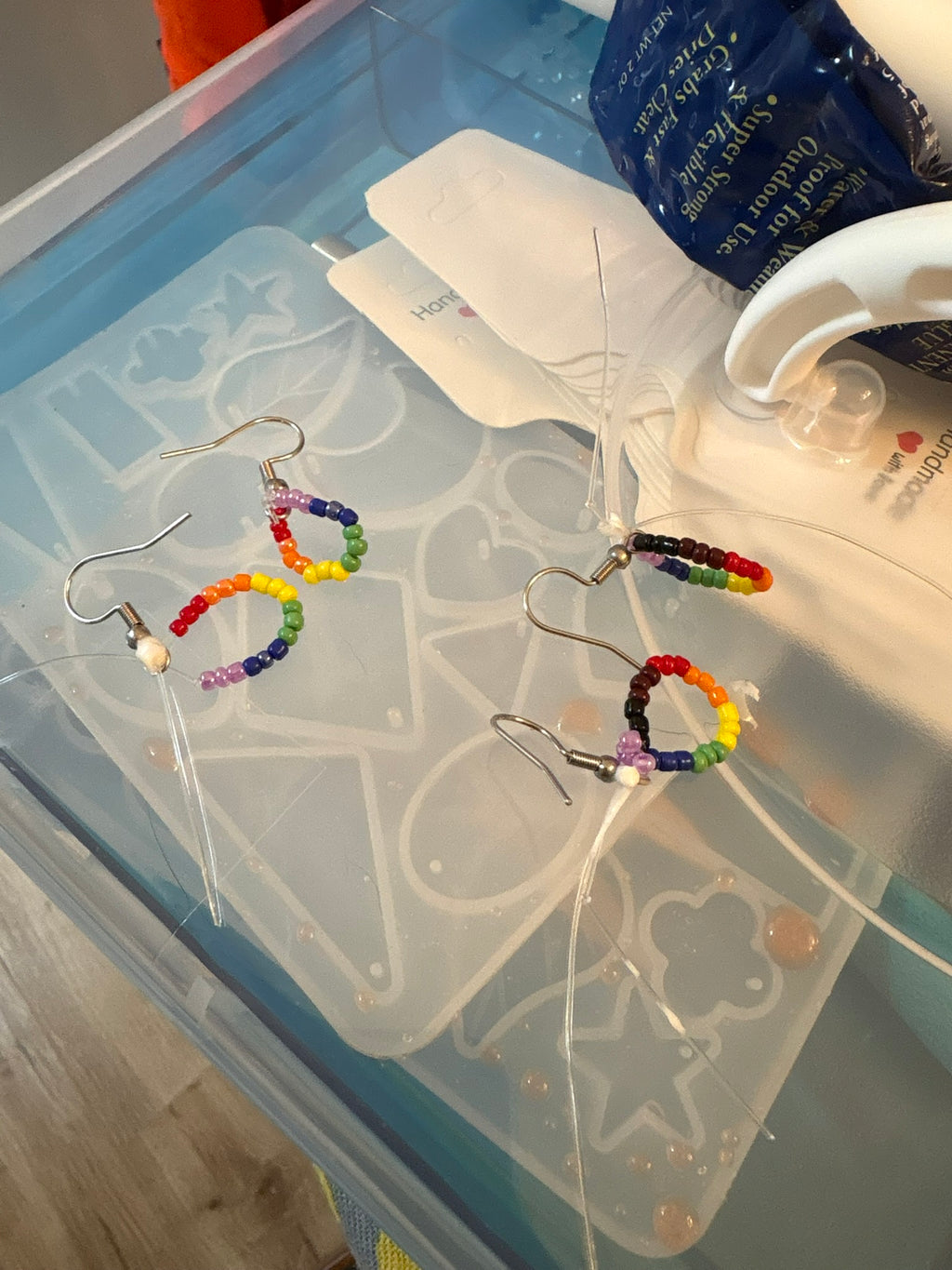 Custom Pride Flag Beaded Earrings