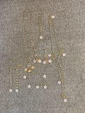 Jewelry set (Tree of life, Flowers, Sun, Golden Chain)