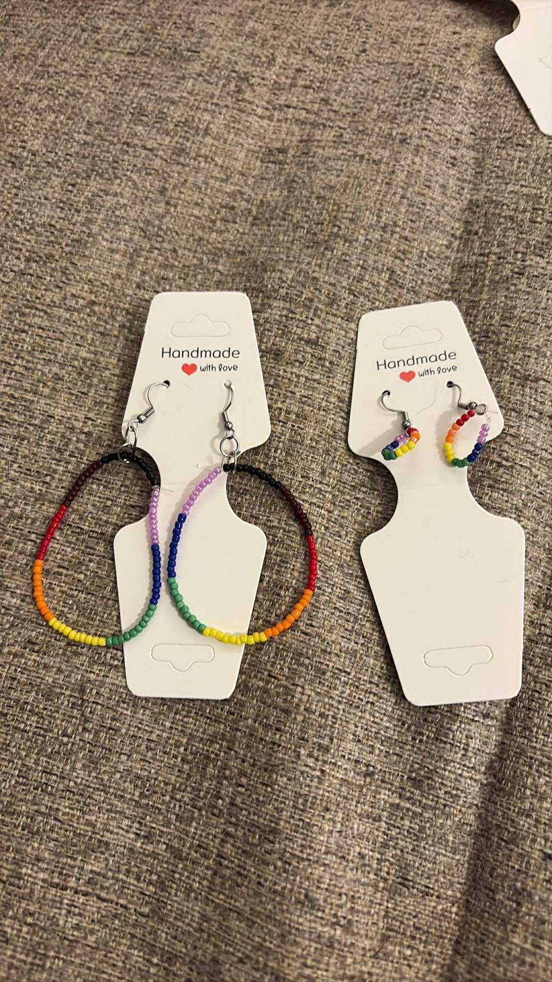 Custom Pride Flag Beaded Earrings