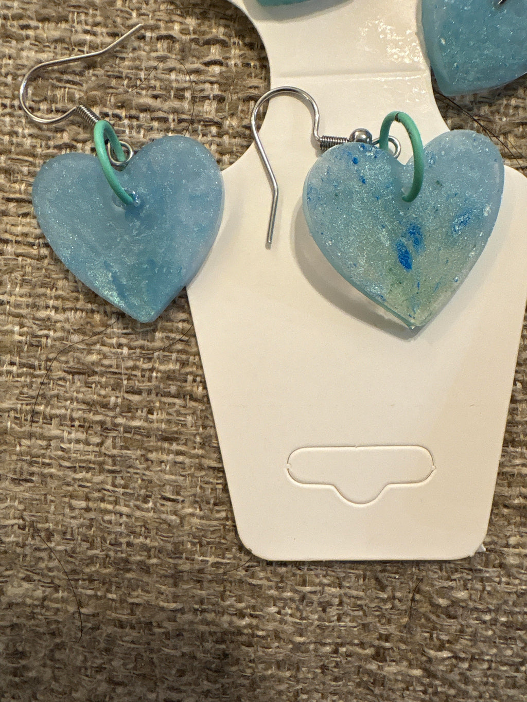 Aquamarine  and Green earrings